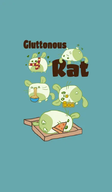[LINE着せ替え] A Lovely Green Gluttonous Ratの画像1