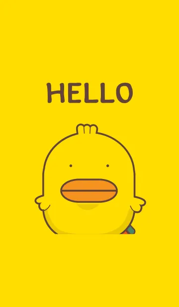 [LINE着せ替え] Kra-terk Kra-tark (Happy little chick)の画像1