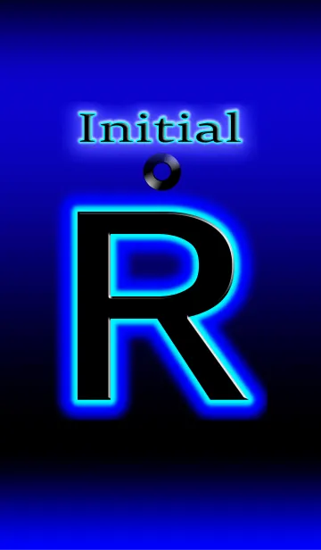 ネオンイニシャル Rの着せ替えメイン画像