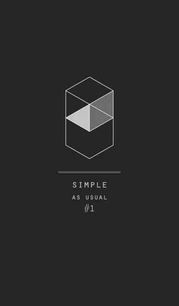 [LINE着せ替え] near black / simple as usual #1の画像1