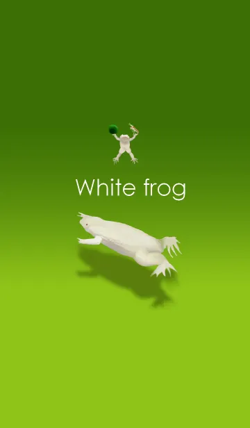 [LINE着せ替え] White frog ～幸運の白いカエル～の画像1