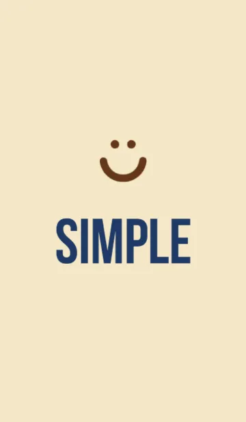 [LINE着せ替え] シンプル Smileの画像1
