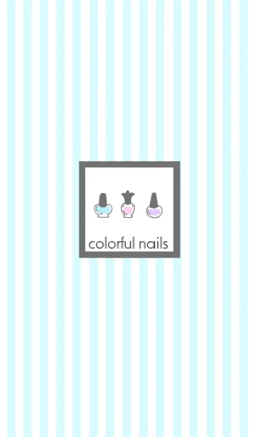 [LINE着せ替え] colorful nailsの画像1