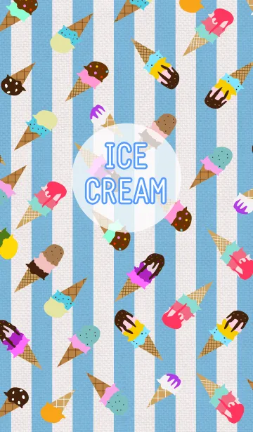 [LINE着せ替え] ICE CREAM~アイスクリームの画像1