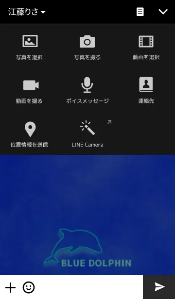 [LINE着せ替え] ブルードルフィンの画像4