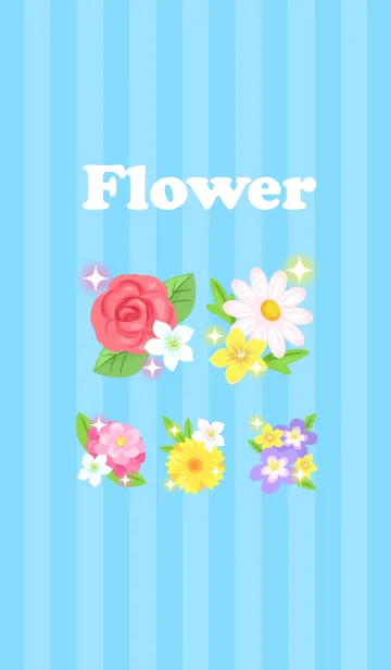 [LINE着せ替え] かわいいおはなの着せかえの画像1