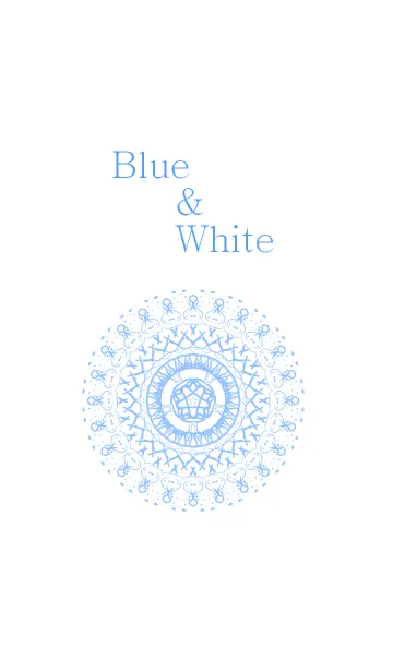[LINE着せ替え] Blue＆Whiteの画像1
