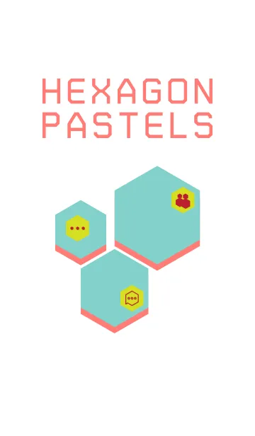 [LINE着せ替え] Hexagon Pastelsの画像1