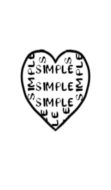 [LINE着せ替え] SIMPLE_LOGO HEARTの画像1