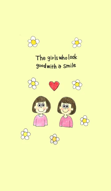 [LINE着せ替え] Tha girls who look good with a smileの画像1