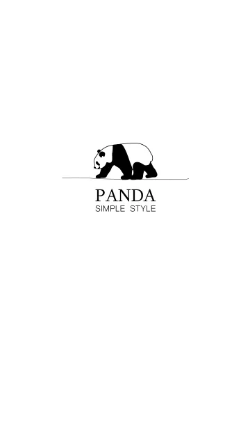 [LINE着せ替え] パンダ-シンプルスタイルの画像1