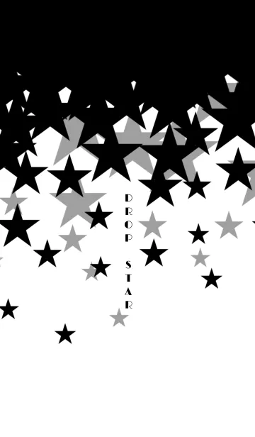 [LINE着せ替え] DROP STAR★モノクロ☆の画像1