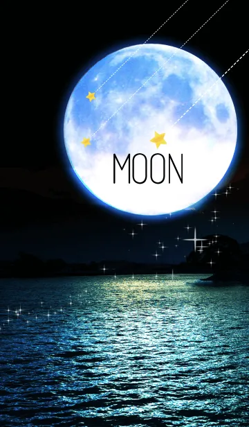 [LINE着せ替え] MOON~月と湖①の画像1