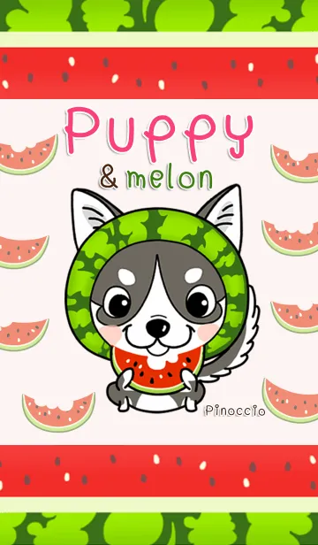 [LINE着せ替え] Puppy ＆ Melonの画像1