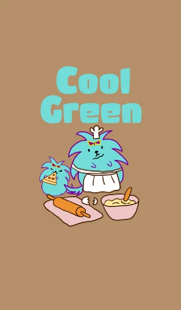 [LINE着せ替え] Cool Green Dogの画像1