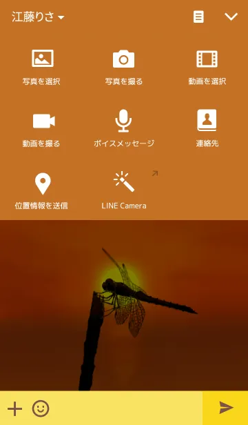 [LINE着せ替え] 夕焼けとんぼの画像4