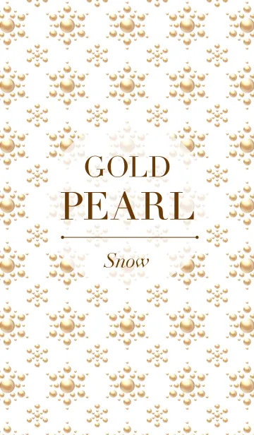 [LINE着せ替え] Gold Pearl - Snowの画像1