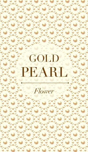 [LINE着せ替え] Gold Pearl - Flowerの画像1