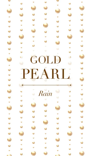[LINE着せ替え] Gold Pearl - Rainの画像1