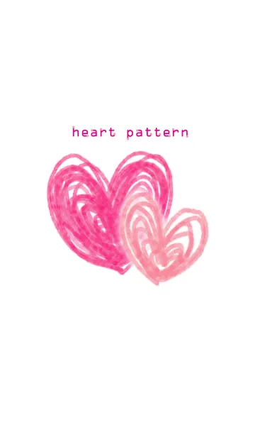 [LINE着せ替え] ハートパターン9-水彩画-の画像1