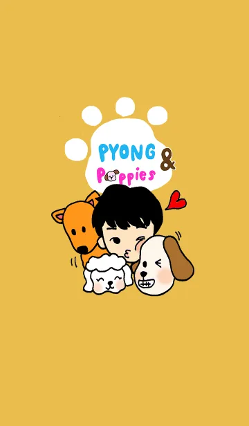 [LINE着せ替え] Pyong And Puppiesの画像1