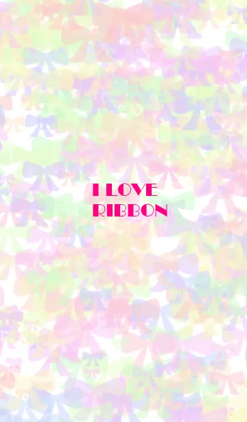 [LINE着せ替え] I Love Ribbon.の画像1