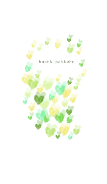 [LINE着せ替え] ハートパターン10-水彩画-の画像1