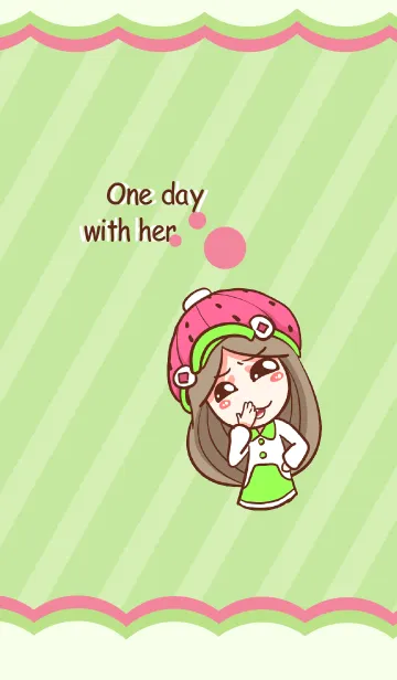 [LINE着せ替え] One day with her.の画像1