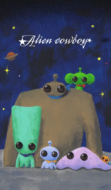 宇宙人 スペースカーボーイのLINE着せ替え