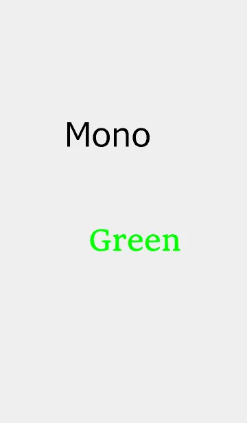 [LINE着せ替え] Mono Greenの画像1