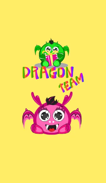 [LINE着せ替え] Colorful Dragon Teamの画像1