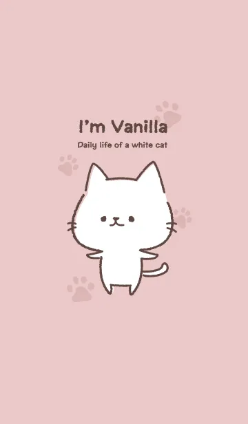 [LINE着せ替え] 白猫バニラの画像1