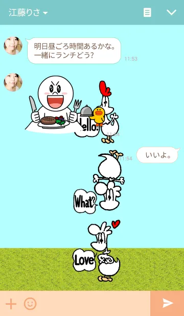 [LINE着せ替え] Chicken Brothersの画像3