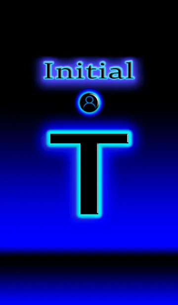 ネオンイニシャル 「T」の着せ替えメイン画像