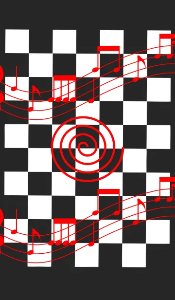 [LINE着せ替え] Spiral Music Chessboardの画像1
