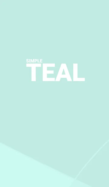[LINE着せ替え] Simple Tealの画像1