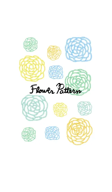 [LINE着せ替え] お花パターン6-水彩画-の画像1