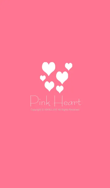 [LINE着せ替え] Pink heartsの画像1