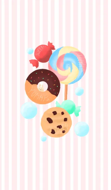 はな スイーツ あにまるのLINE着せ替え