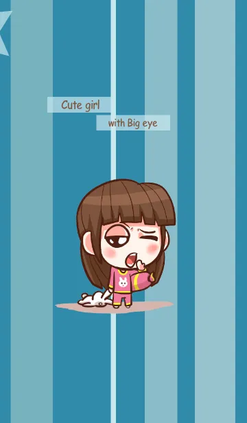 [LINE着せ替え] Cute girl with Big eye.の画像1