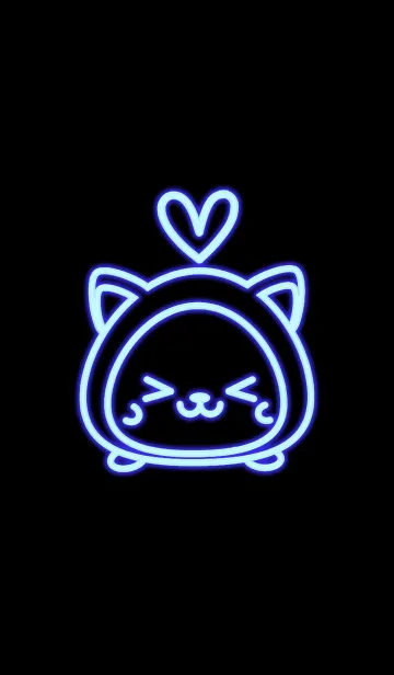 [LINE着せ替え] ネオン 猫 Alarmiの画像1