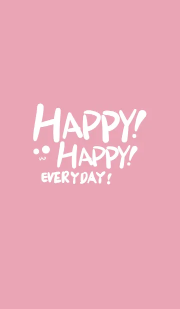 [LINE着せ替え] Happy Happy every day ！！！ (pink)の画像1