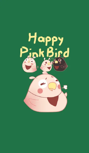 Happy Pink Birdの着せ替えメイン画像