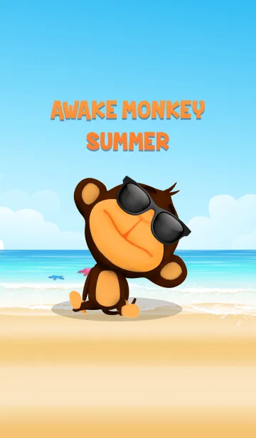 [LINE着せ替え] Awake Monkey Summerの画像1