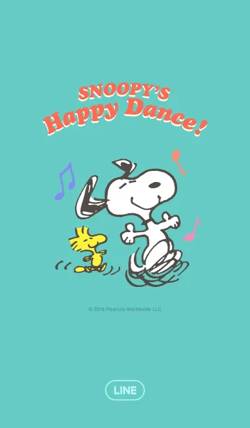 [LINE着せ替え] スヌーピー Happy Dance♪の画像1