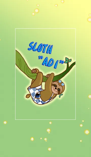 [LINE着せ替え] The sloth "Adi" is coming.の画像1