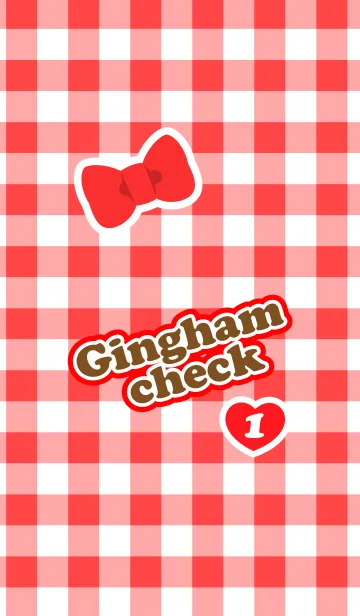 [LINE着せ替え] Gingham check ！の画像1