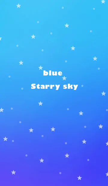 [LINE着せ替え] blue starry skyの画像1
