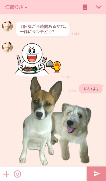 [LINE着せ替え] Lovely Ren-mocoの画像3