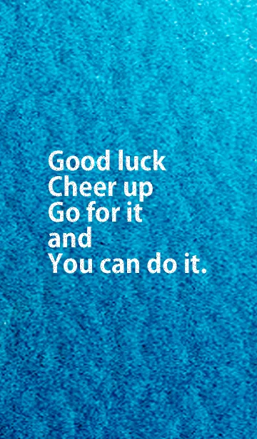 応援メッセージ＿Go for it！の着せ替えメイン画像